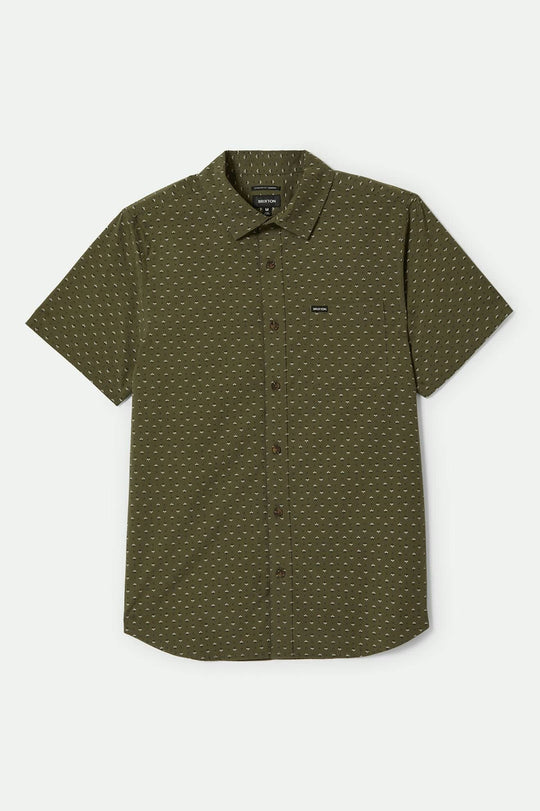 
       Men&#39;s Charter Print S/S Shirt in the color Ivy Green/Micro Floral - Front Product View
     