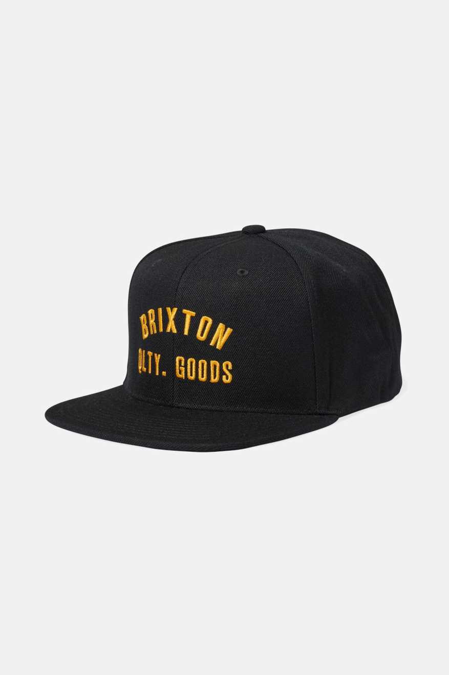 
       Brixton Men&#39;s Woodburn Netplus Snapback - Black | Main
     