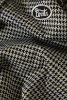 Women's Houndstooth Leisure Vest in the color Winter White/Black - Additional Laydown image