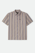 Men's Cru Shirt in the color Charcoal Shadow Stripe - Front Product View