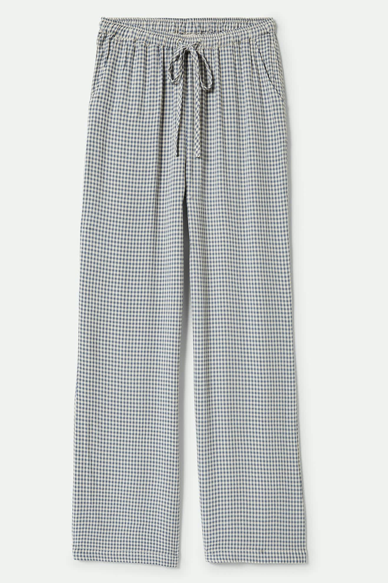 
       Women&#39;s Hudson Lounge Pant in the color Azure Blue Gingham - Front Product View
     