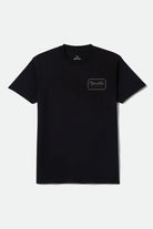 Men's Grade Short Sleeve Standard T-Shirt in the color Black/Olive - Front Product View