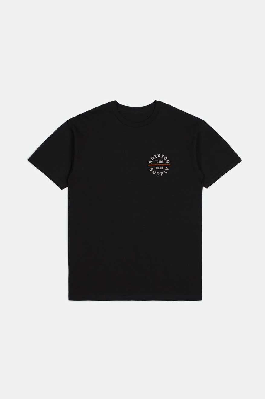 
       Brixton Oath V S/S Standard T-Shirt - Black/Whitecap/Persimmon Ornage
     