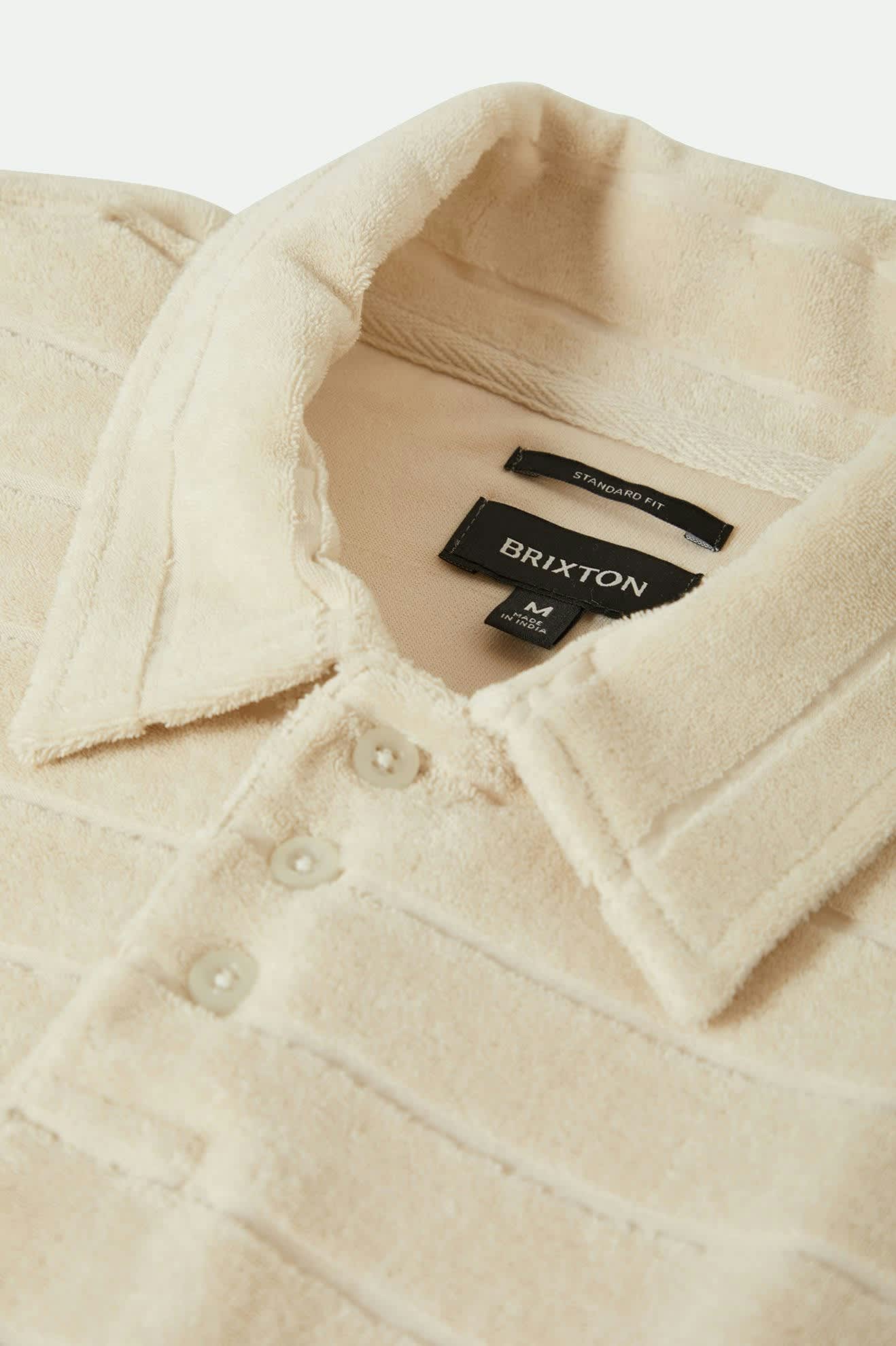 Men's Weekend Terry Cloth S/S Polo in the color Whitecap - Additional Laydown image