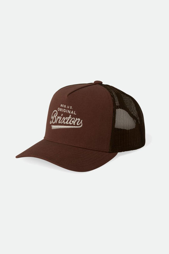 
       Brixton Postal C Netplus MP Trucker Hat - Sepia/Sepia
     