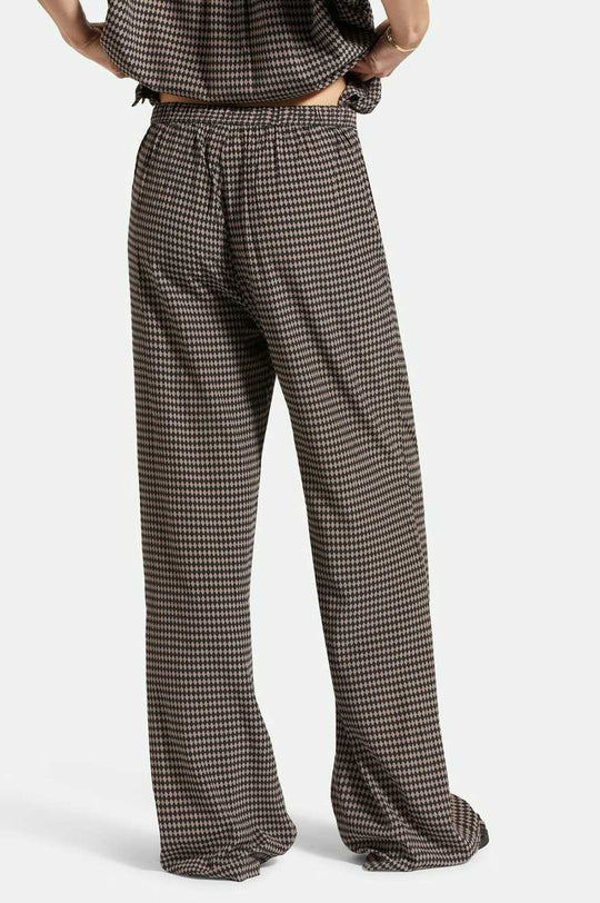 
       Back Fit Image | Hudson Lounge Pant - Washed Black/Cinder Grey Diamond Check
     