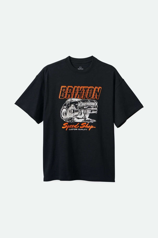 
       Brixton Men&#39;s Smokey Heavyweight Relaxed T-Shirt - Black Classic Wash | Main
     