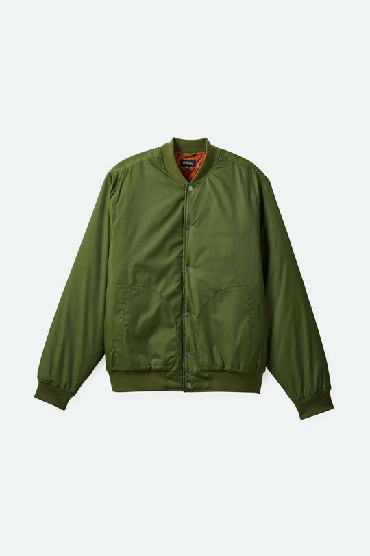 
       Brixton Men&#39;s Dillinger Flight Bomber Jacket - Cypress Green | Main
     