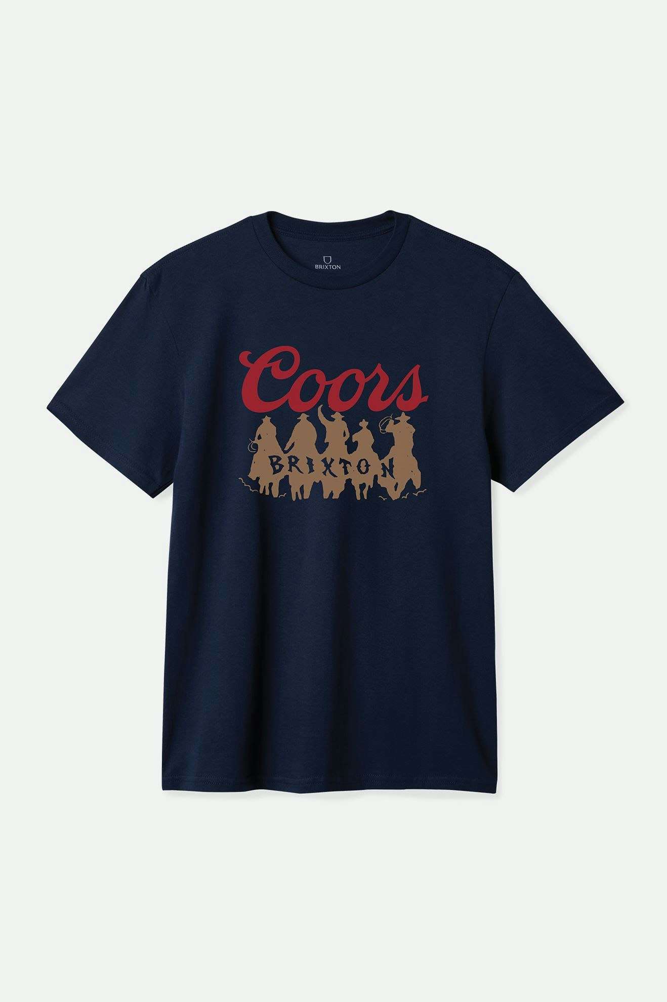 
       Brixton Men&#39;s Coors Bandit S/S Standard T-Shirt - Navy | Main
     