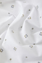 Men's Charter Print Shirt in the color White/Geo - Additional Laydown image