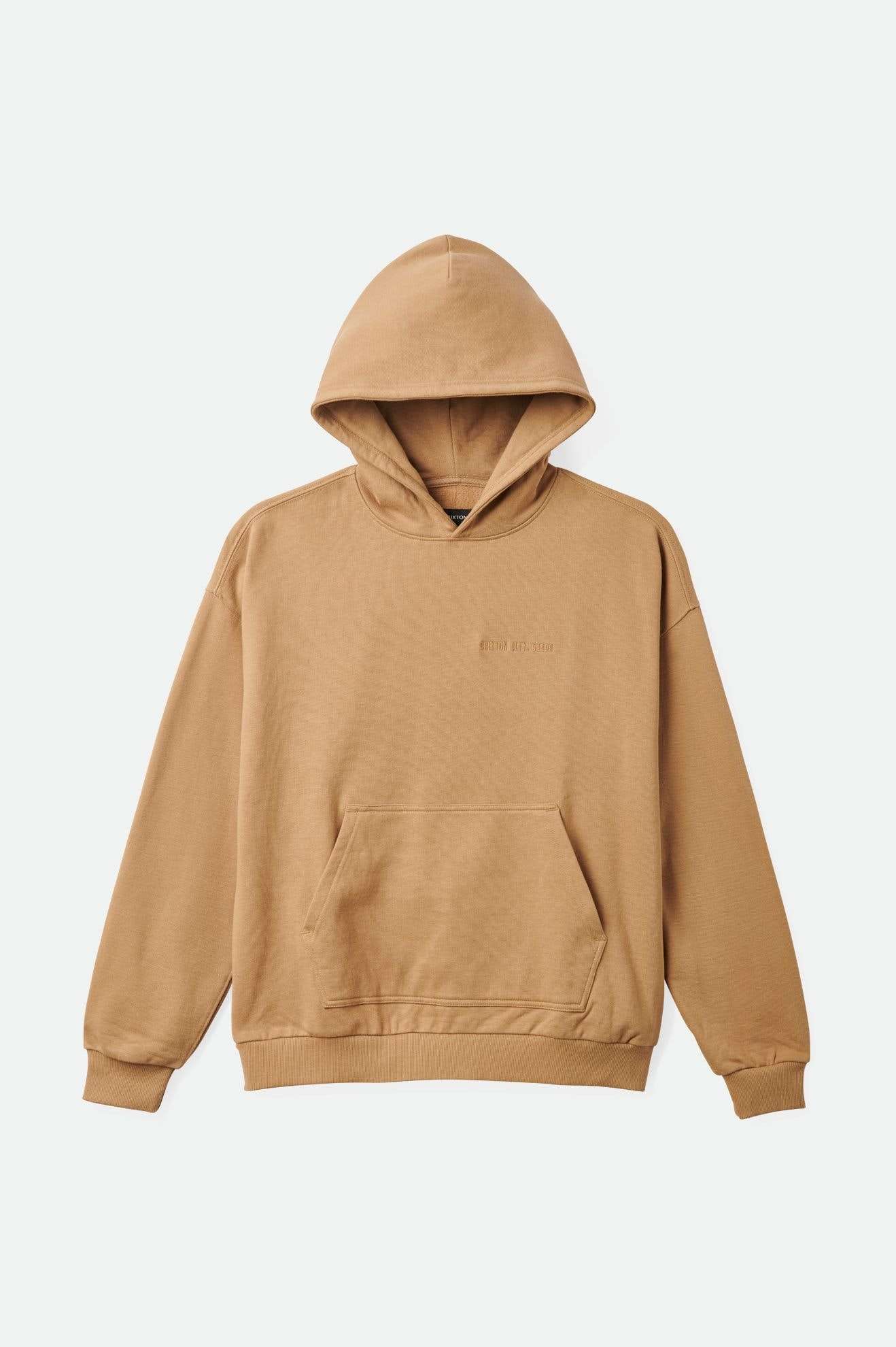 
       Brixton Men&#39;s Embroidered Heavyweight Oversized Hoodie - Tiger&#39;s Eye | Main
     