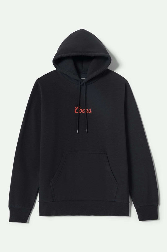 
       Brixton Men&#39;s Coors Range Hoodie - Black | Main
     