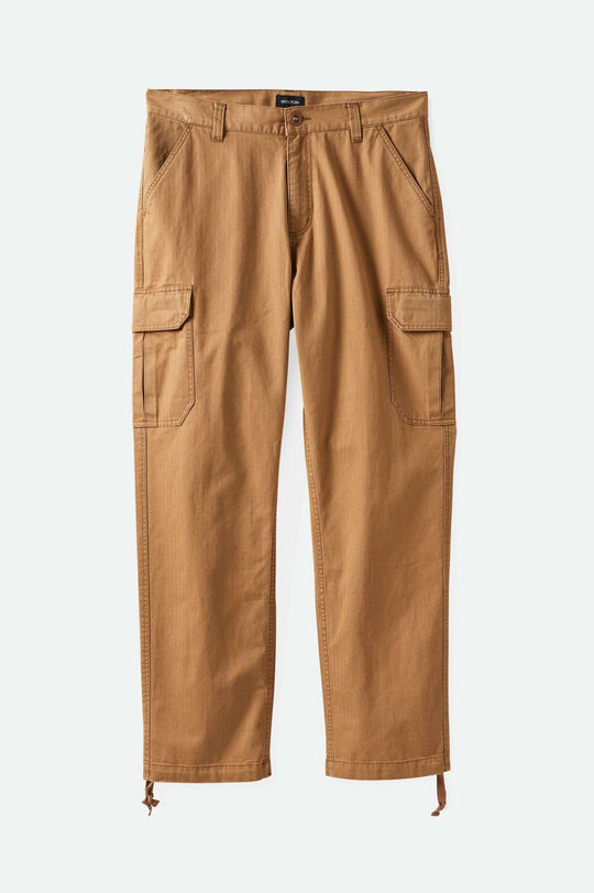 
       Brixton Men&#39;s Waypoint Herringbone Relaxed Cargo Pant - Tobacco Brown | Main
     