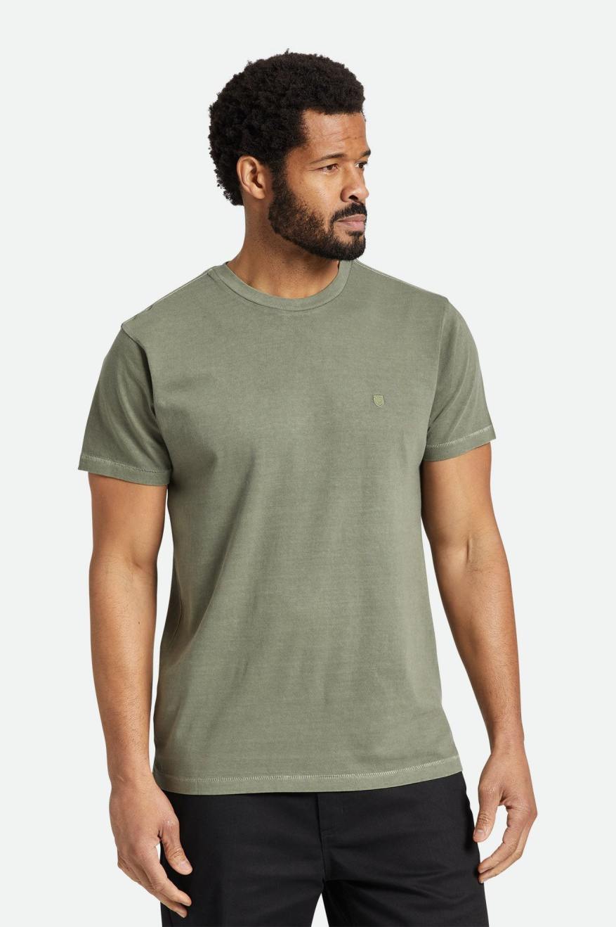 
       Brixton Vintage Reserve S/S Tee - Olive Vintage Wash
     