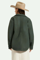 Women's Back Fit Image | Durham Shirt Jacket - Deep Forest