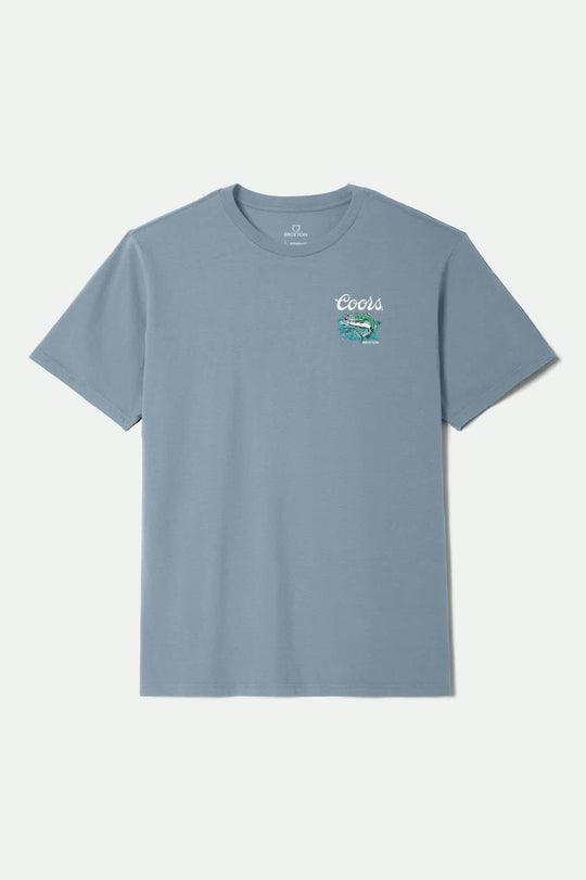 
       Men&#39;s Coors Keeper S/S Standard T-Shirt in the color Dusty Blue - Front Product View
     