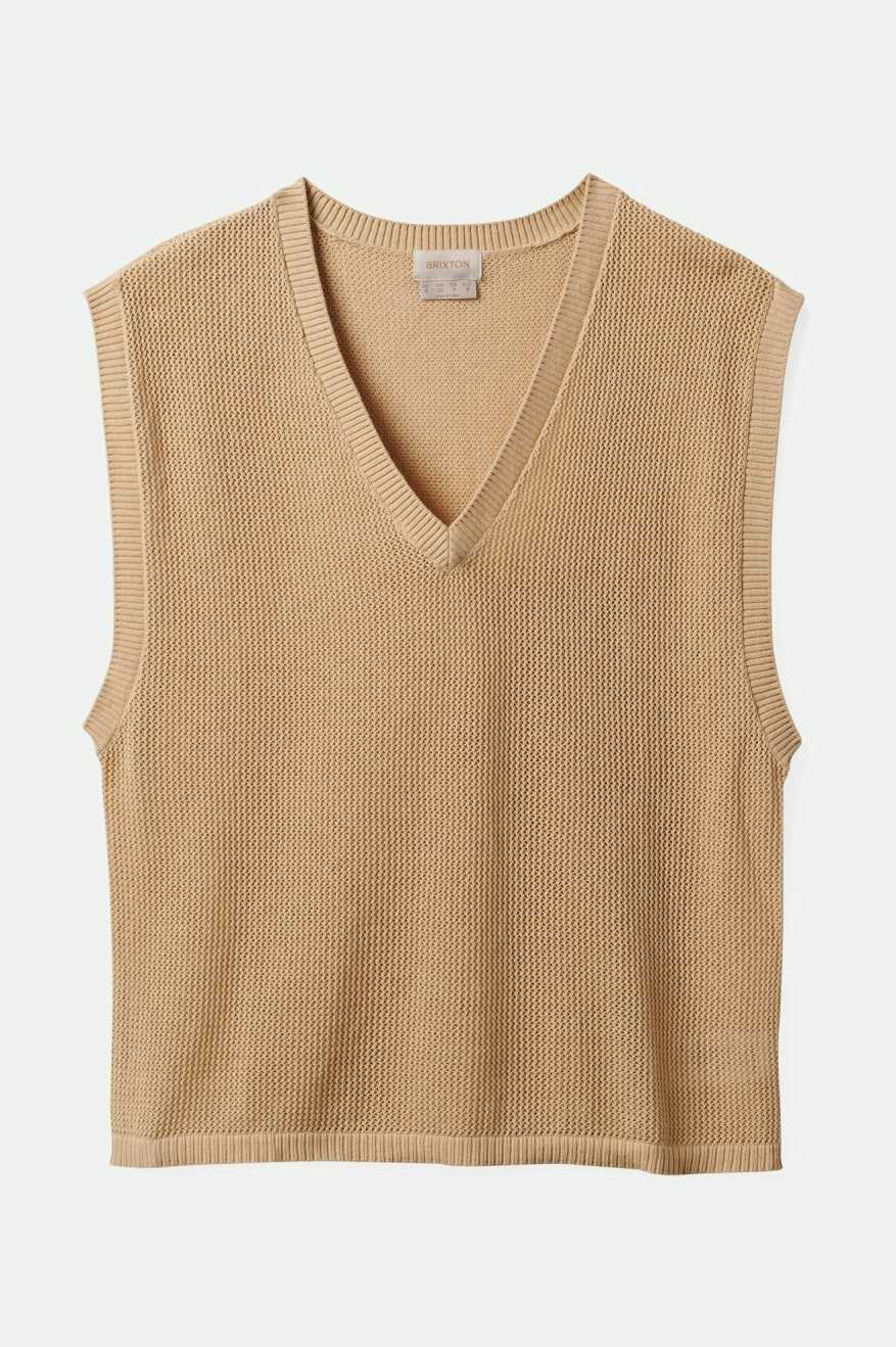 
       Brixton Aruba Boxy V-Neck - Oat Milk
     