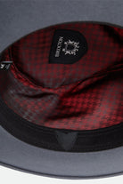 Unisex Eames Fedora in the color Future Grey/Black - Additional Laydown image