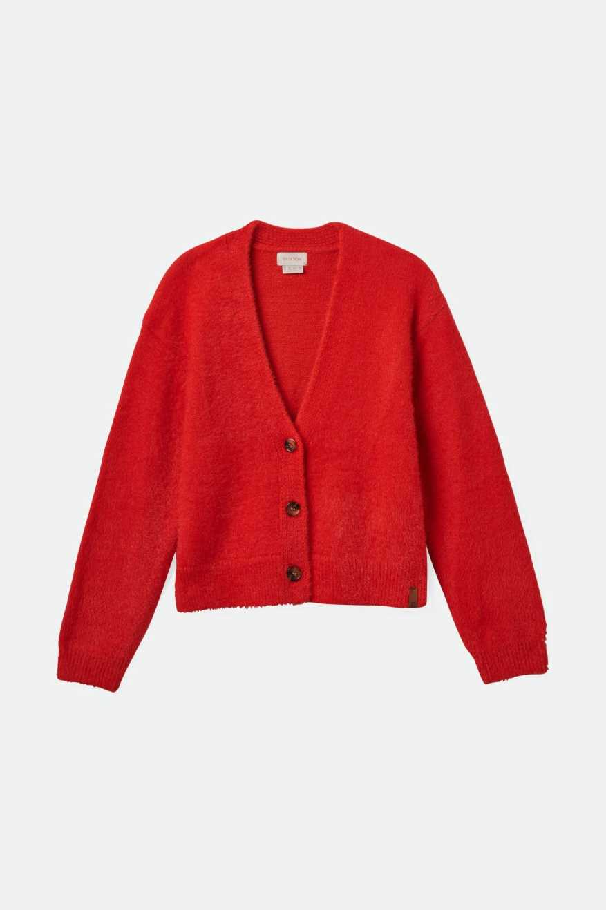 
       Brixton Women&#39;s Town Cardigan - Mars Red | Main
     