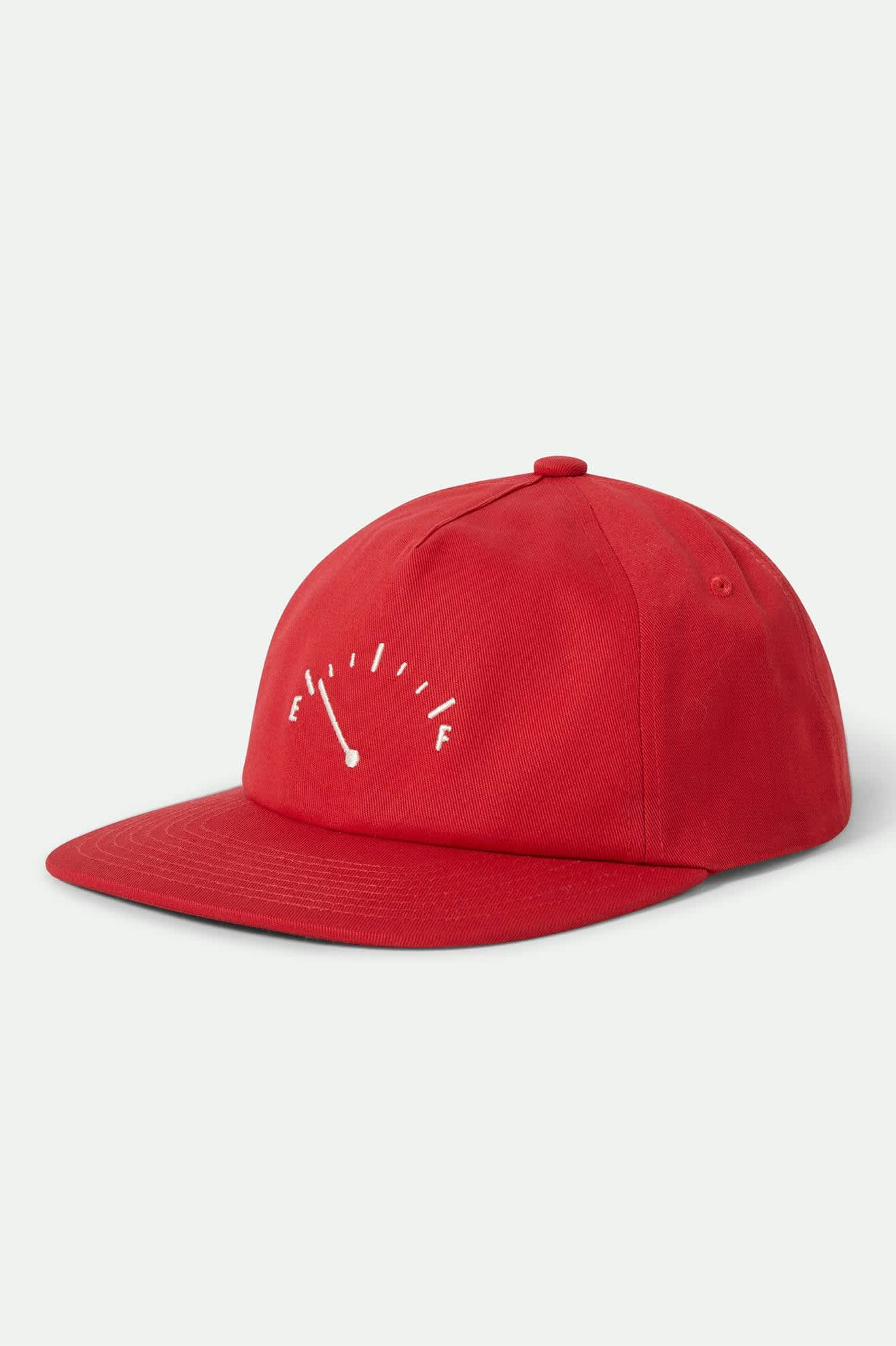 Women's Running on Empty Netplus Adjustable Hat in the color Crimson/White - Front Product View