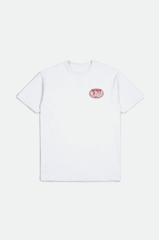 
       Brixton Bass Brains Swim S/S Standard Tee - White
     