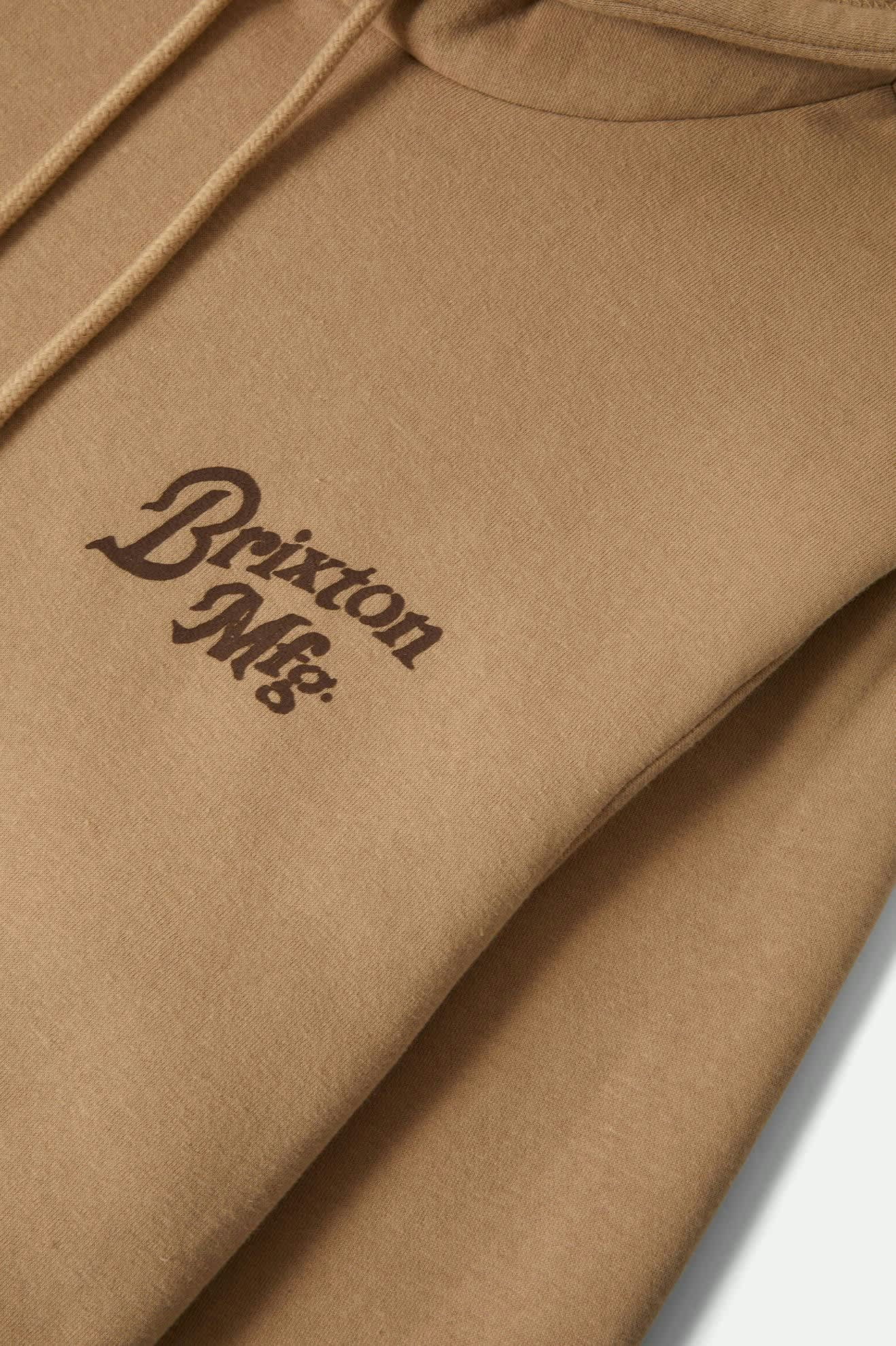 Men's Rothwell Hoodie in the color Sand - Additional Laydown image