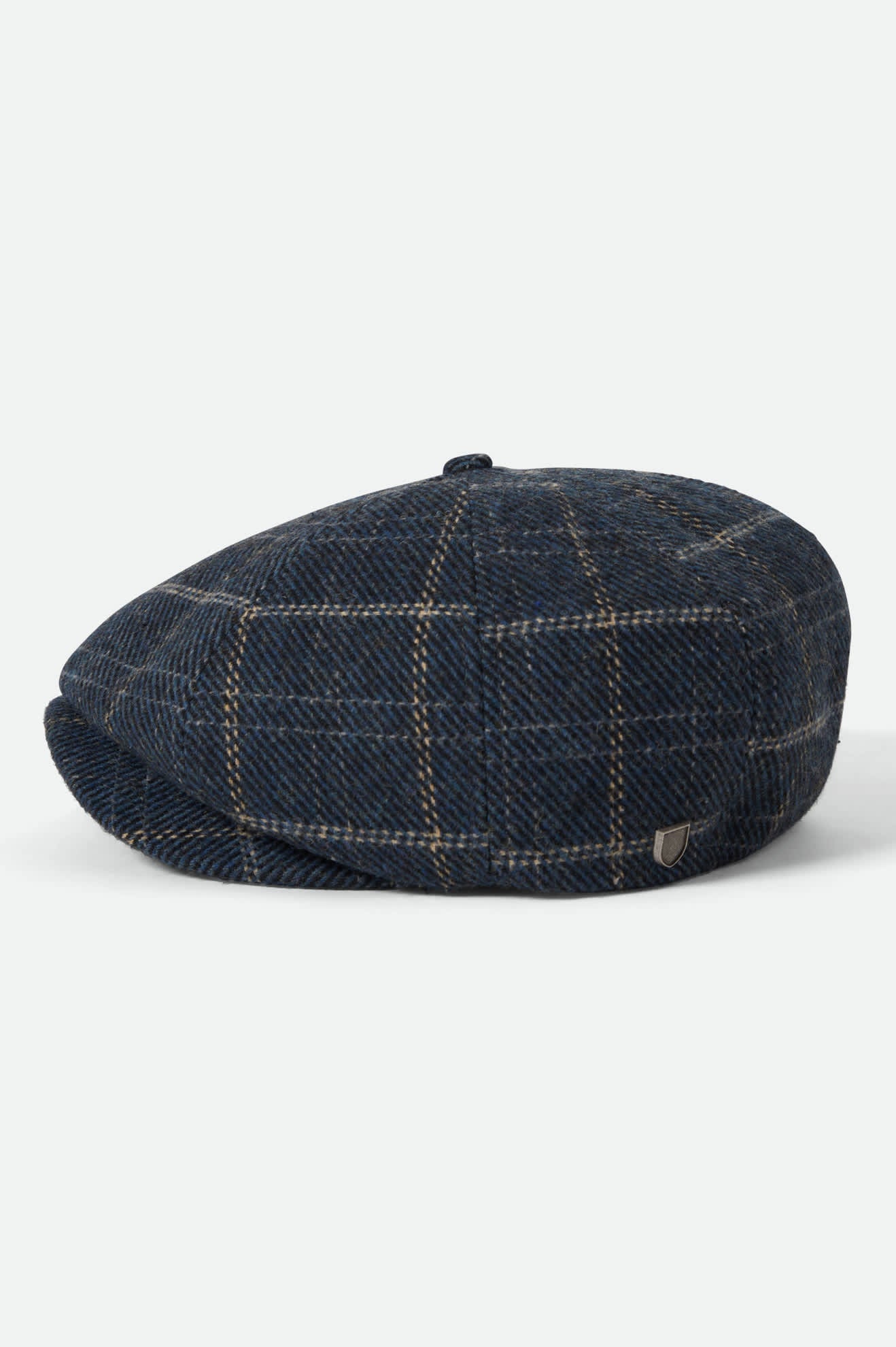 Unisex Brood Newsboy Cap in the color Mood Indigo/Tan - Additional Laydown image
