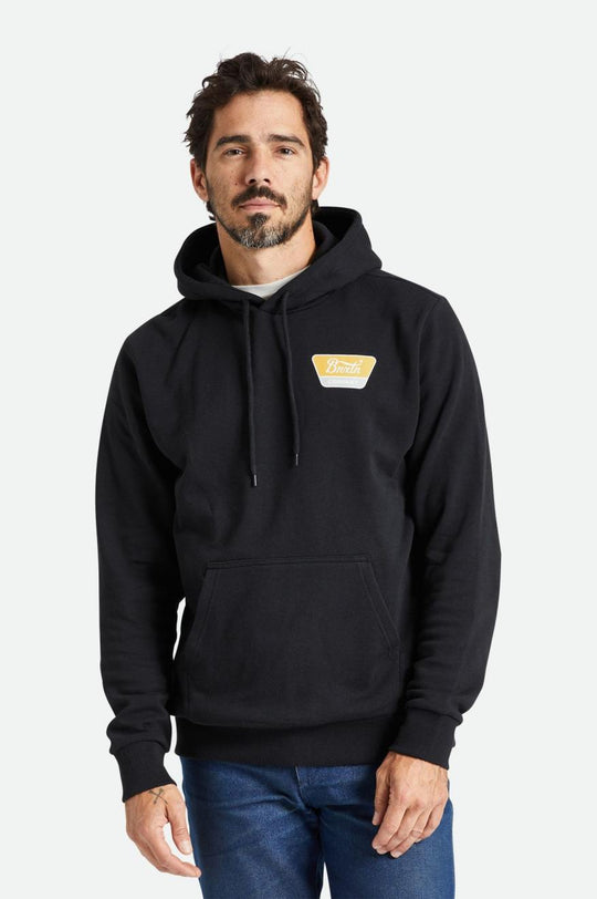 
       Brixton Linwood Fleece Hood - Black/Mustard
     