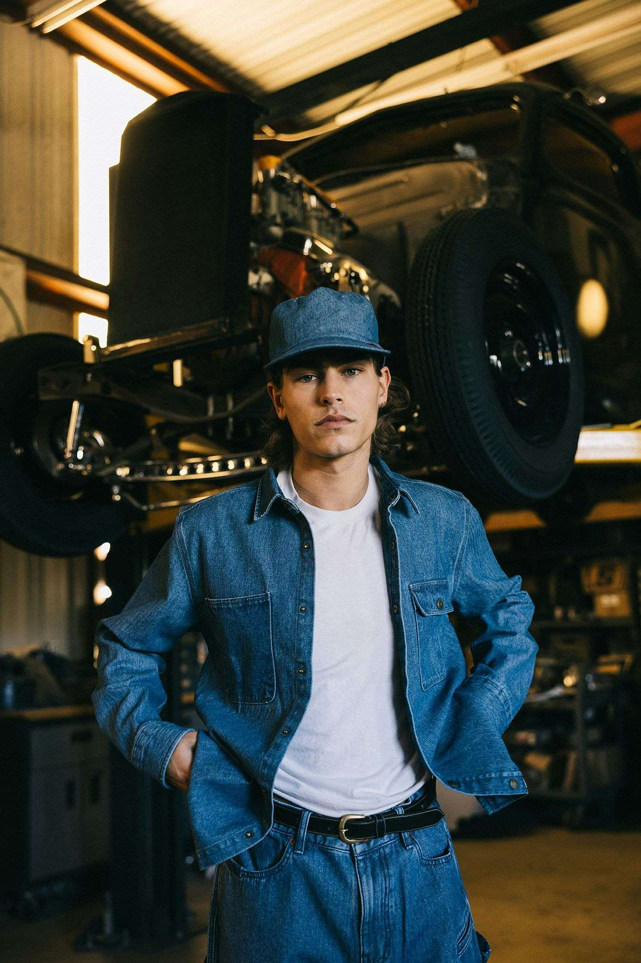 
       Brixton Men&#39;s Reserve Assembly Snapback - Union Herringbone | Lifestyle 1
     