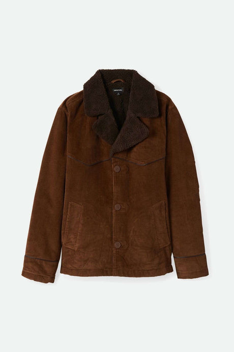 Brixton Men's Wallace Sherpa Lined Corduroy Jacket - Bison Cord | Main