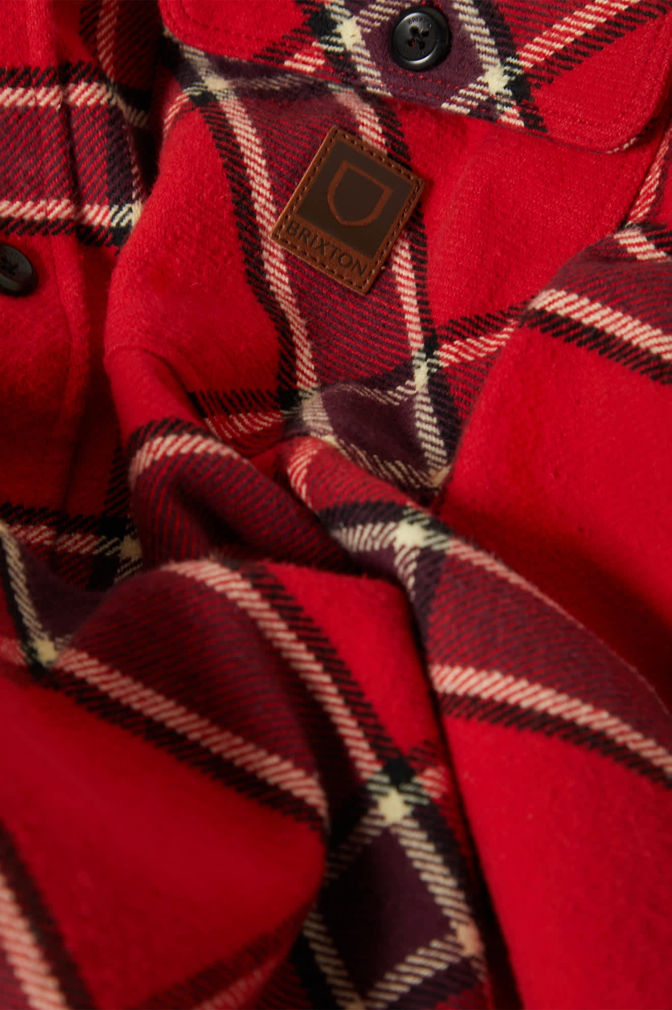 Men's Bowery Heavyweight Flannel in the color Adrenaline Rush - Additional Laydown image