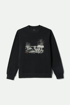 Men's Gallop Crew in the color Black - Front Product View