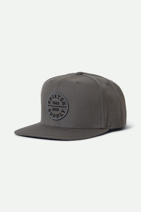 Oath III Snapback - Charcoal/Charcoal