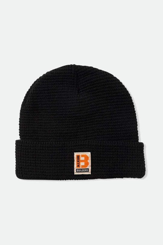 
       Brixton Builders Waffle Knit Beanie - Black
     