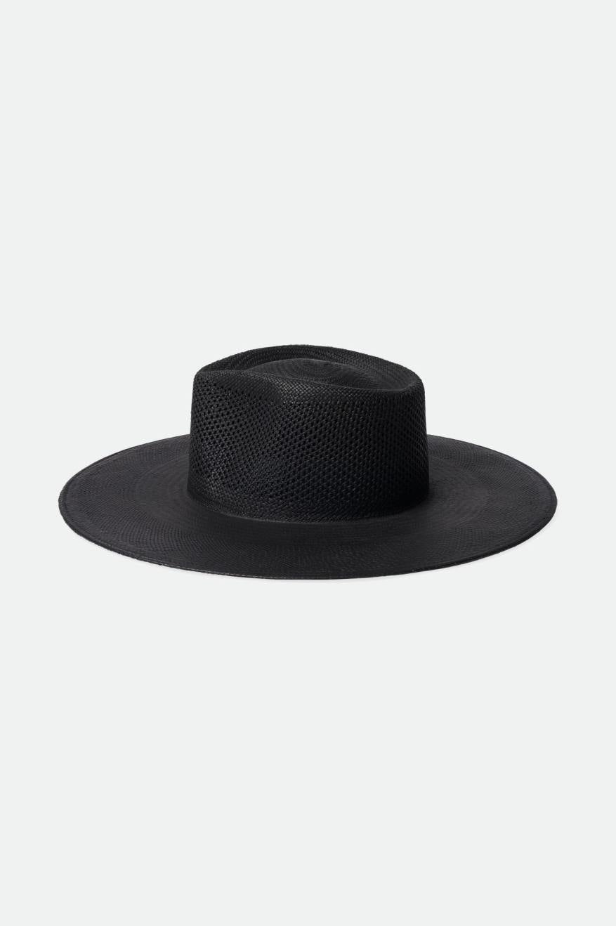 
       Brixton Jo Panama Straw Rancher Hat - Corondao Black
     