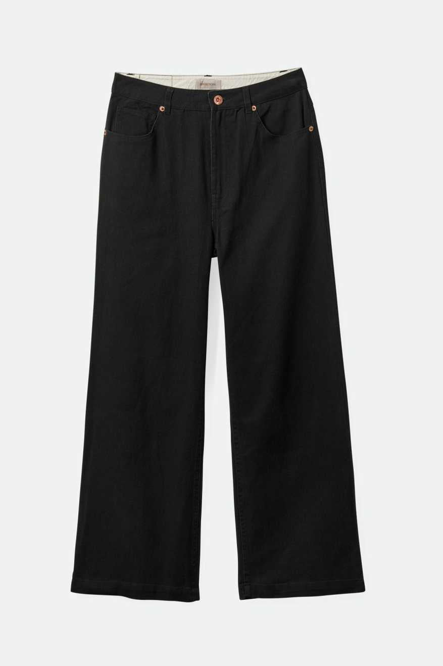 
       Brixton Women&#39;s Margo Cropped 5-Pocket Pant - Washed Black | Main
     