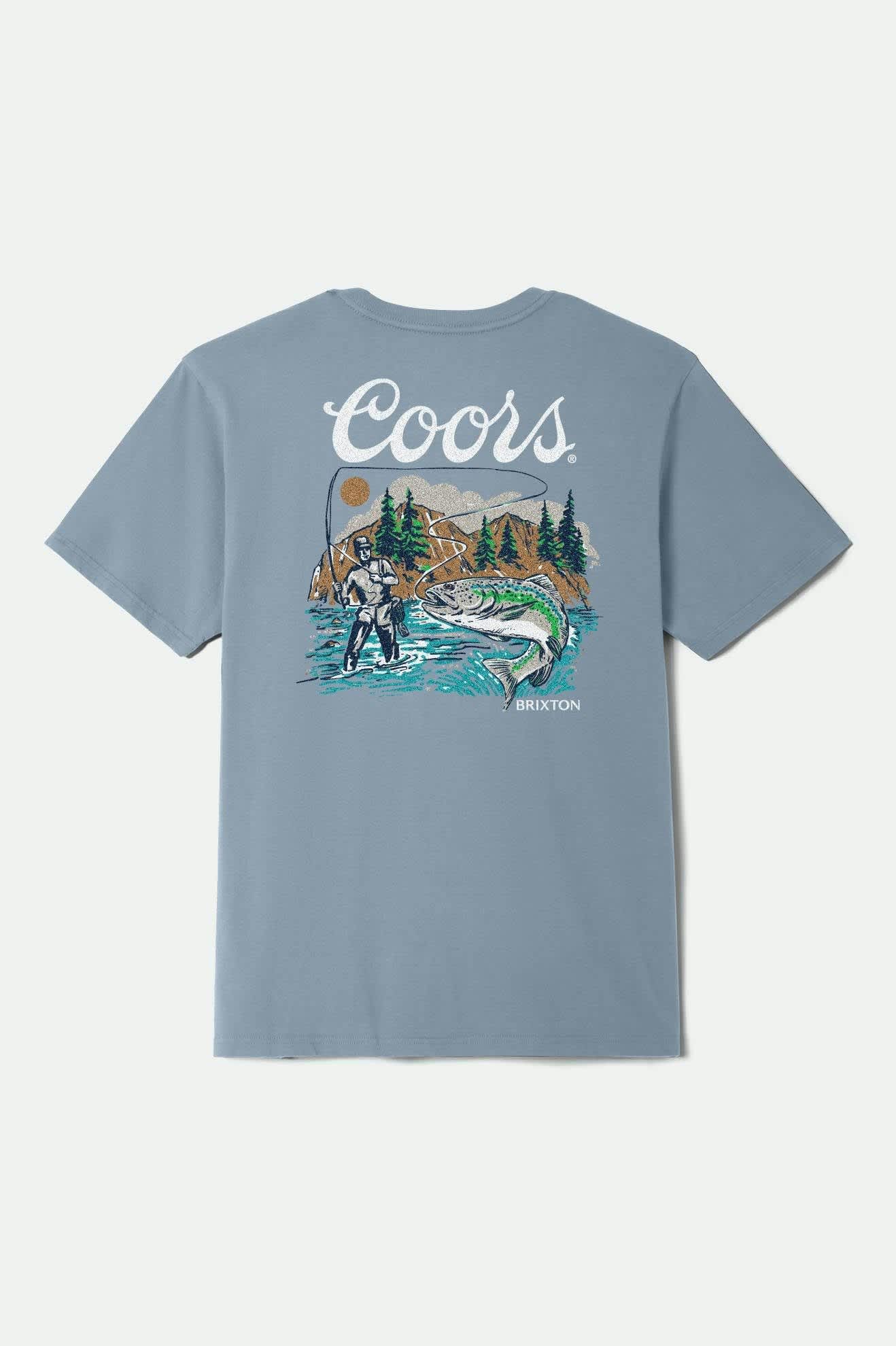 
       Brixton Coors Keeper S/S Standard T-Shirt - Dusty Blue
     