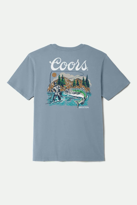 
       Brixton Coors Keeper S/S Standard T-Shirt - Dusty Blue
     