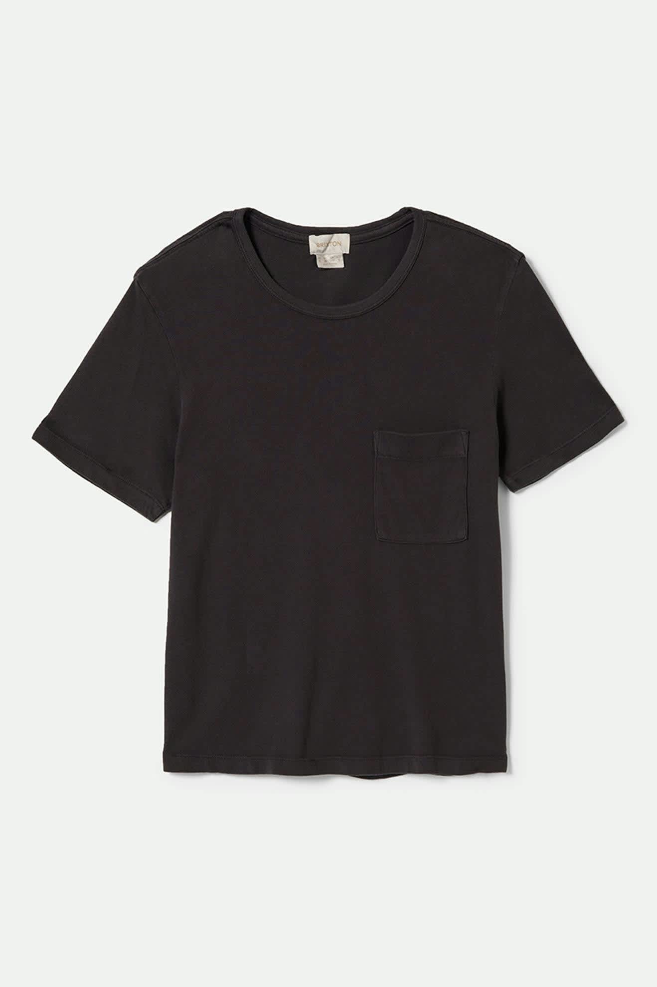 
       Women&#39;s Carefree Organic Garment Dye Perfect T-Shirt in the color Black - Front Product View
     