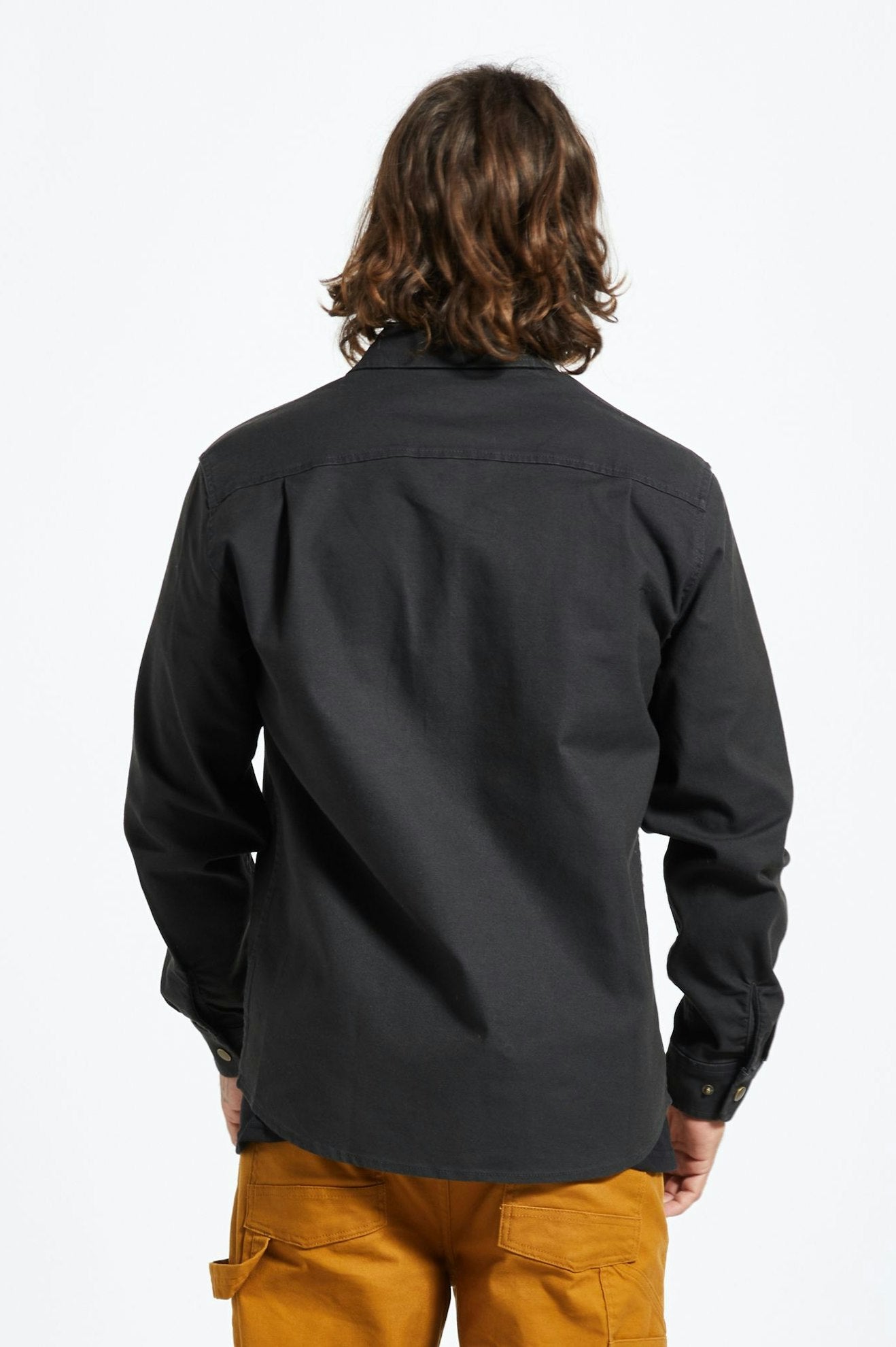 
       Brixton Builders Stretch L/S Overshirt - Washed Black
     