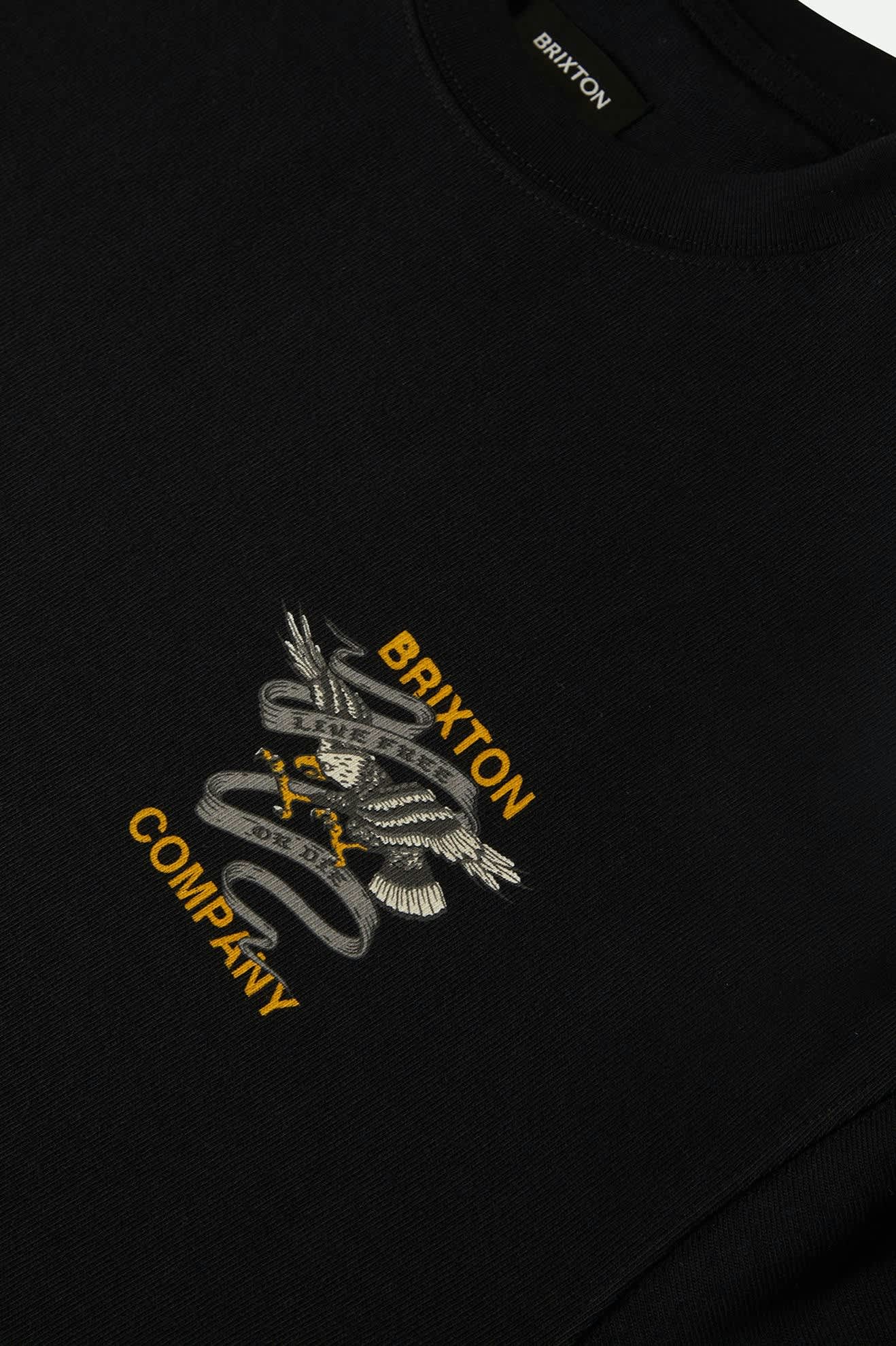 Men's Live Free Heavyweight Relaxed T-Shirt in the color Black Classic Wash - Additional Laydown image