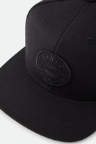 Unisex Oath III Snapback in the color Black/Black - Additional Laydown image