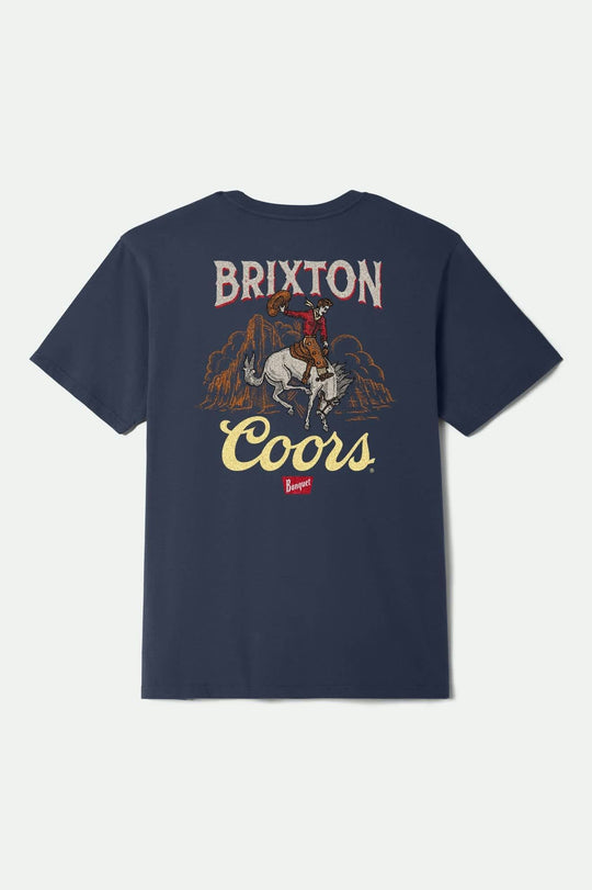 
       Brixton Coors Omaha S/S Standard T-Shirt - Navy
     