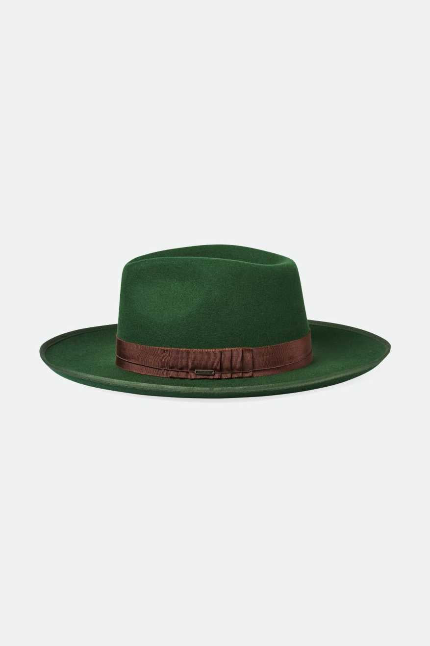 
       Brixton Reno Fedora - Moss/Brown
     