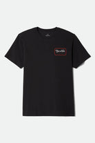 Men's Grade Short Sleeve Standard T-Shirt in the color Black/Red/Copper - Front Product View