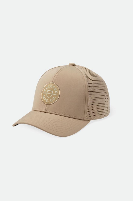 
       Brixton Crest Netplus MP Snapback - Sand/Sand
     