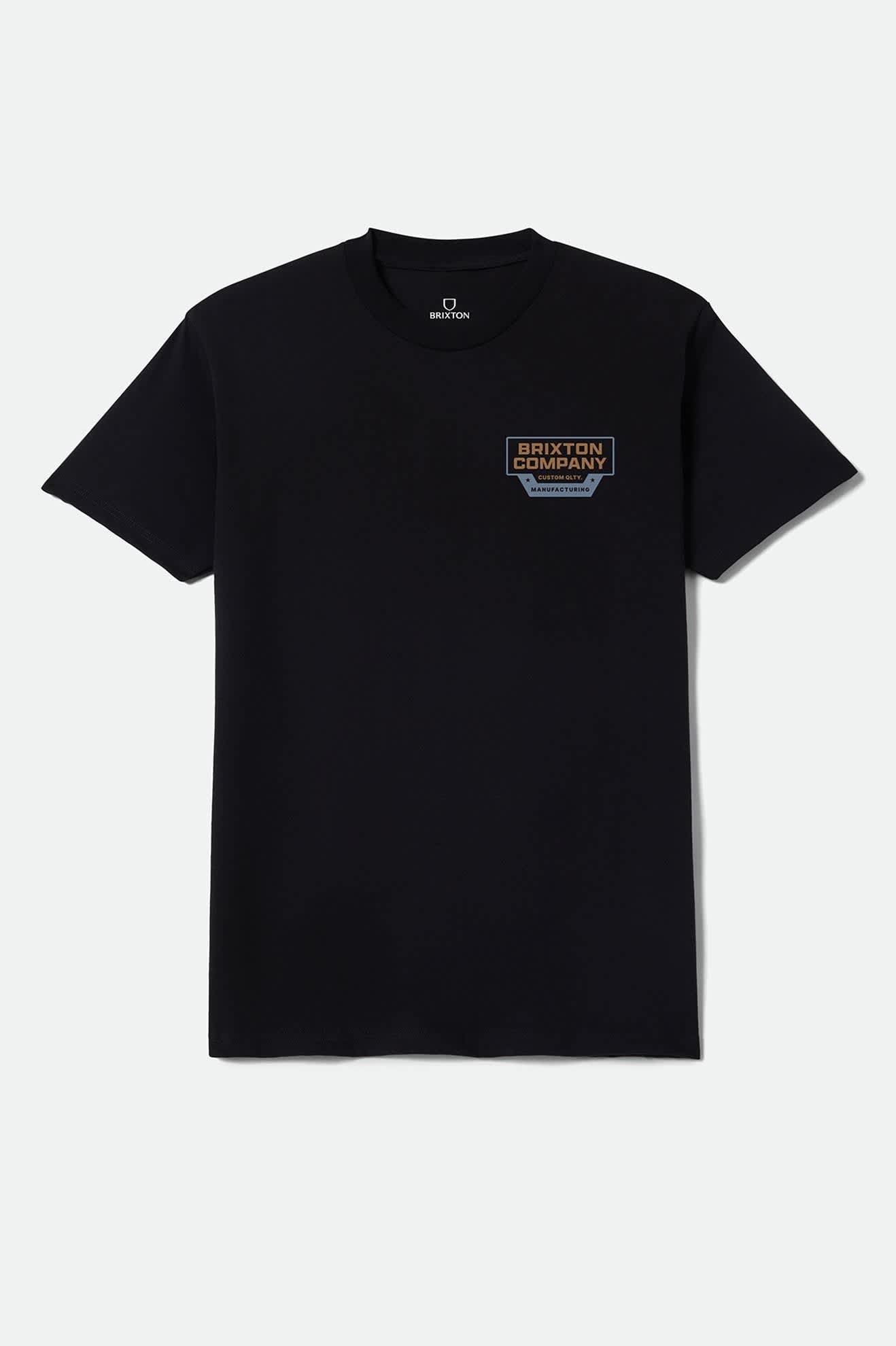Men's Reeves Standard T-Shirt in the color Black - Front Product View