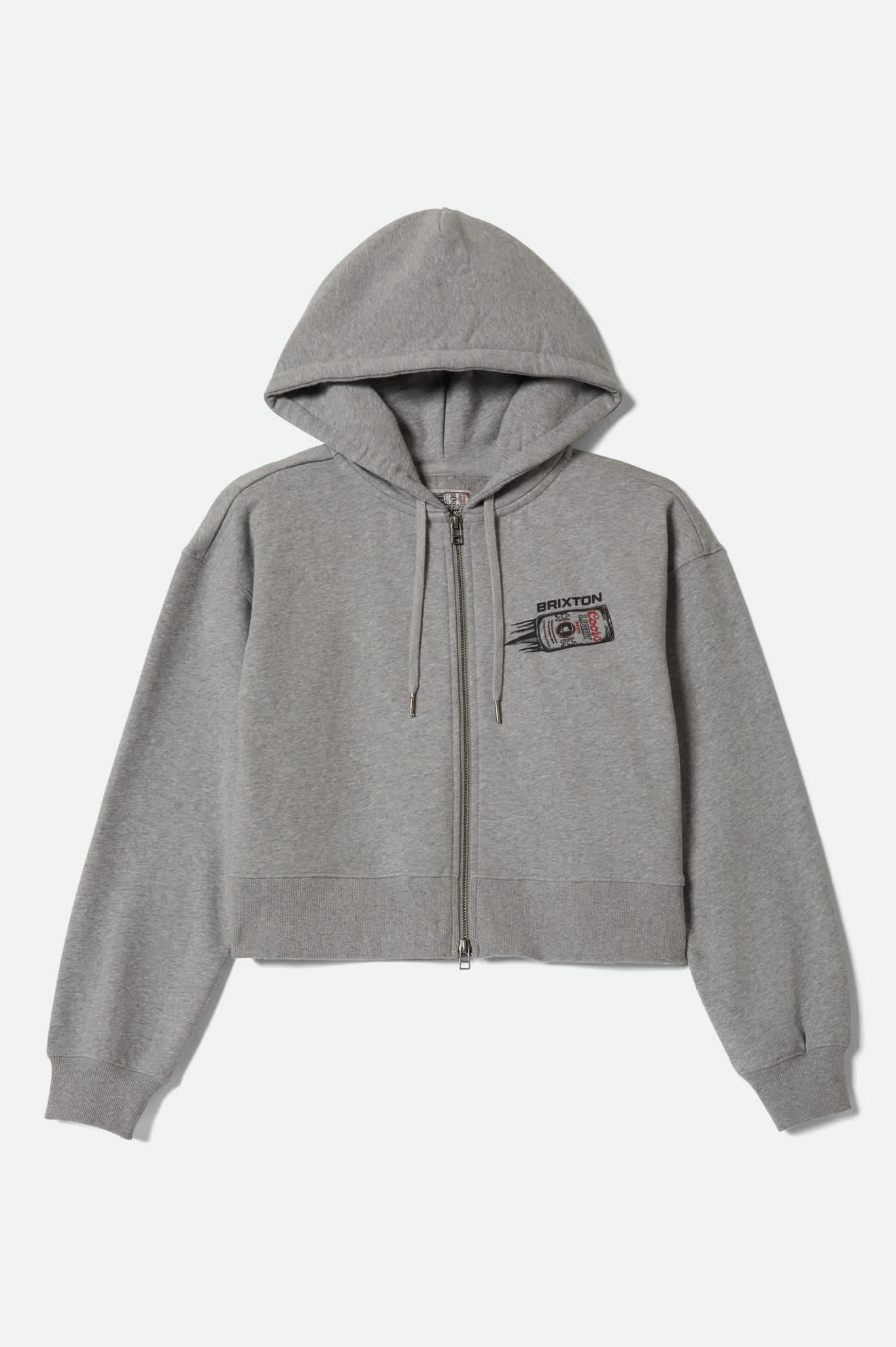 Women's Coors Light Silver Speed Hoodie in the color Heather Grey - Front Product View