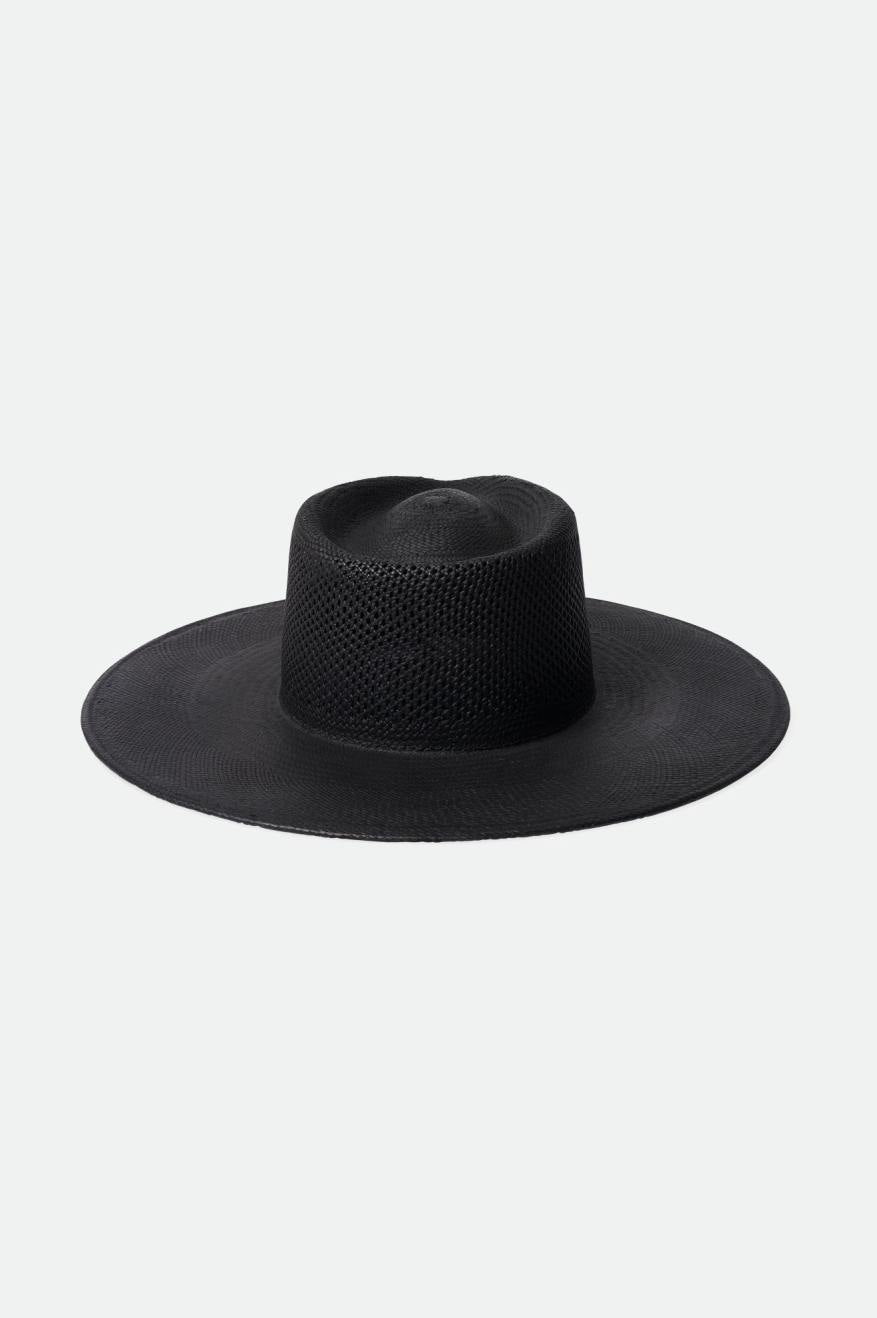 
       Brixton Jo Panama Straw Rancher Hat - Corondao Black
     