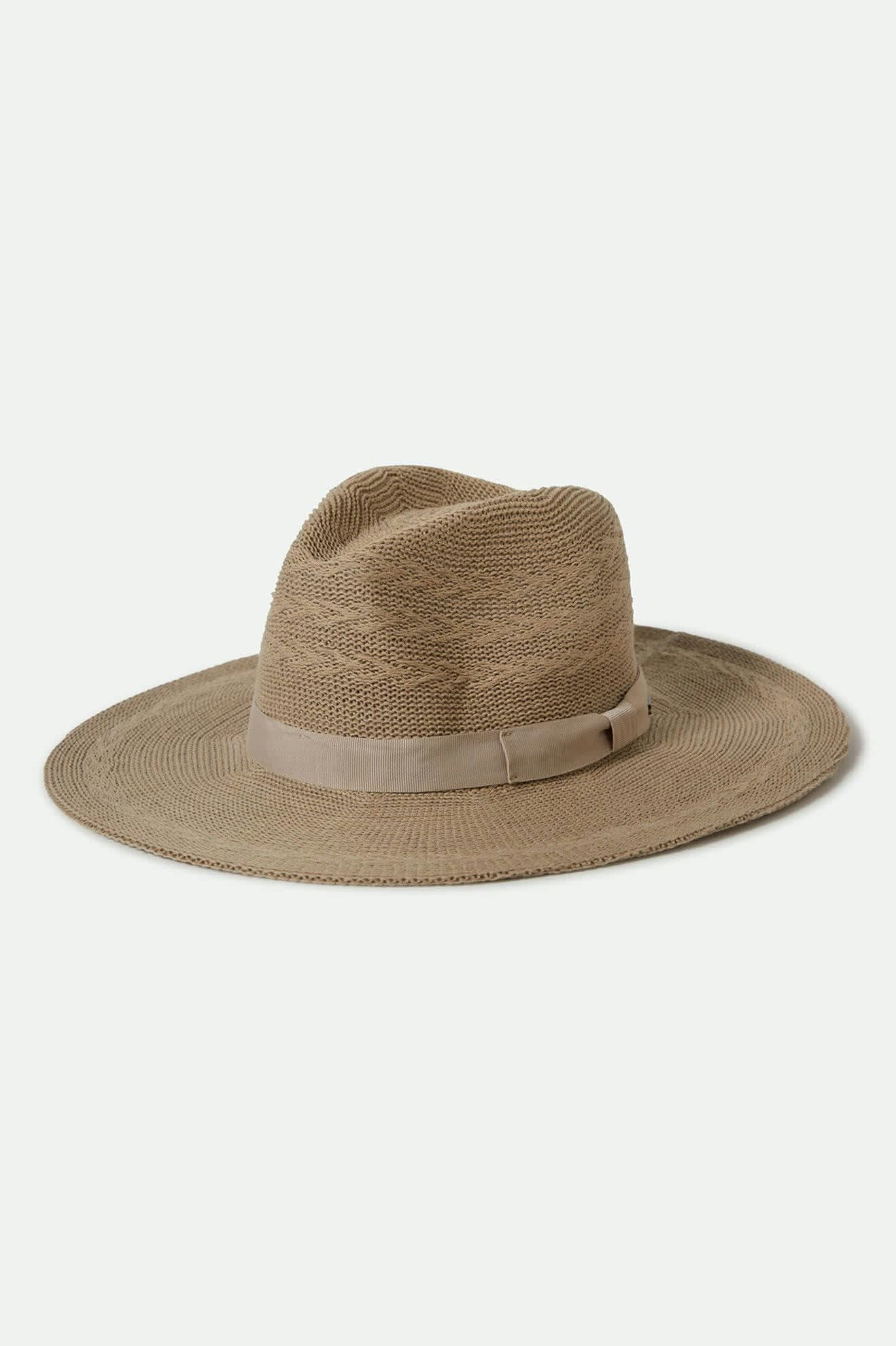 
       Women&#39;s Lyons Knit Pattern Packable Hat in the color Light Tan/Light Tan - Front Product View
     